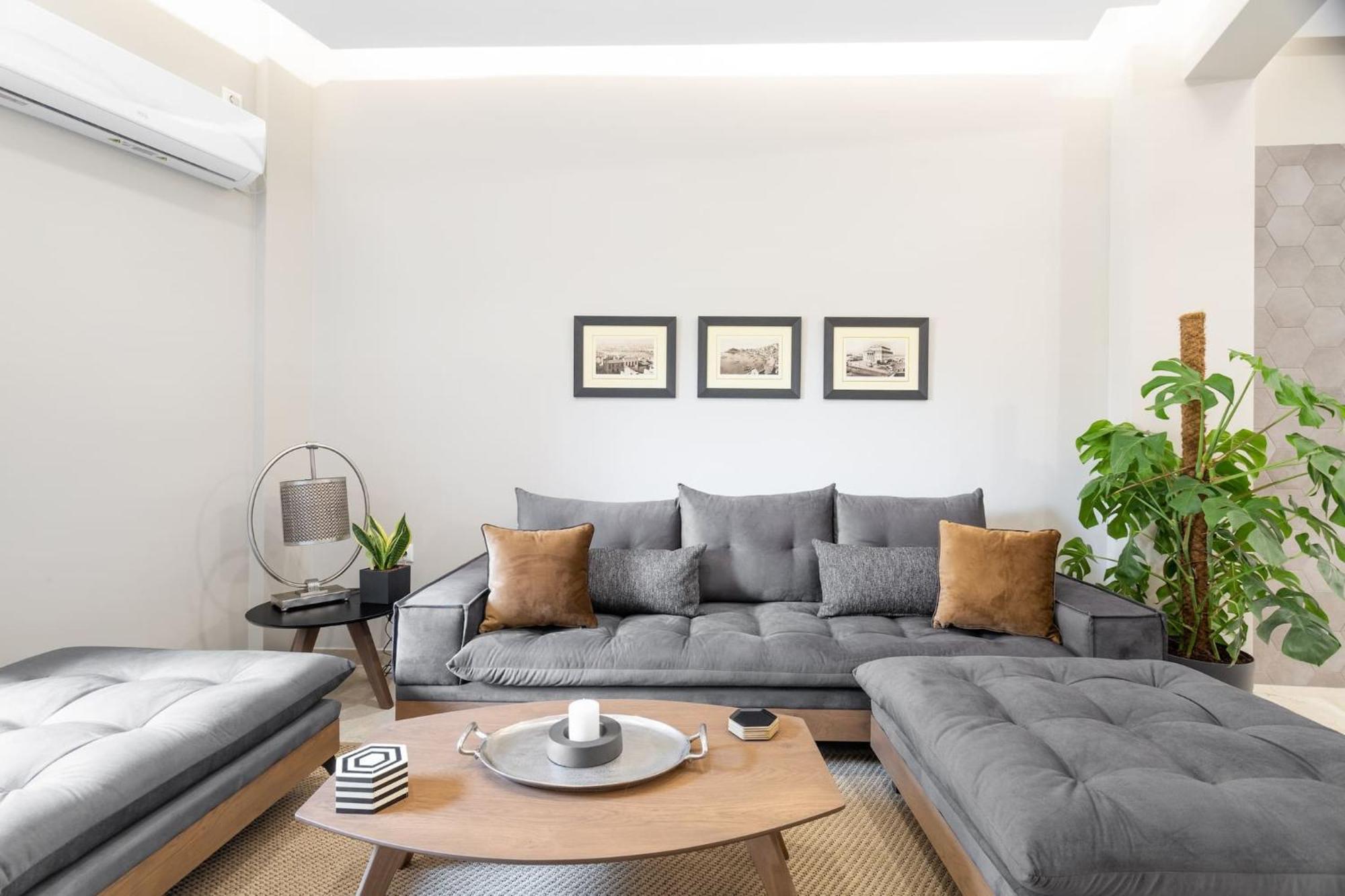 Deluxe 3-Bdrm Urban-Industrial Apt At Acropolis Athena Bagian luar foto